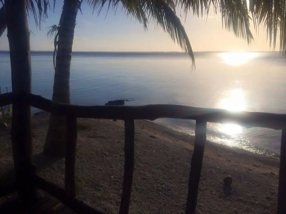 La vue depuis le deck, au petit matin
